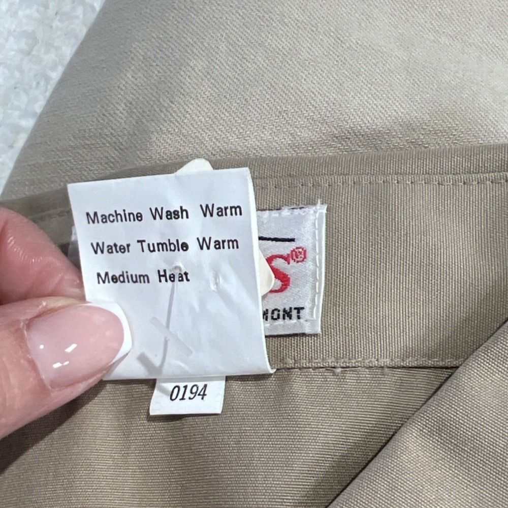 Vintage 70s 80s Orvis Men's Beige Button-Down Shirt M Long Sleeve - Picture 9 of 9